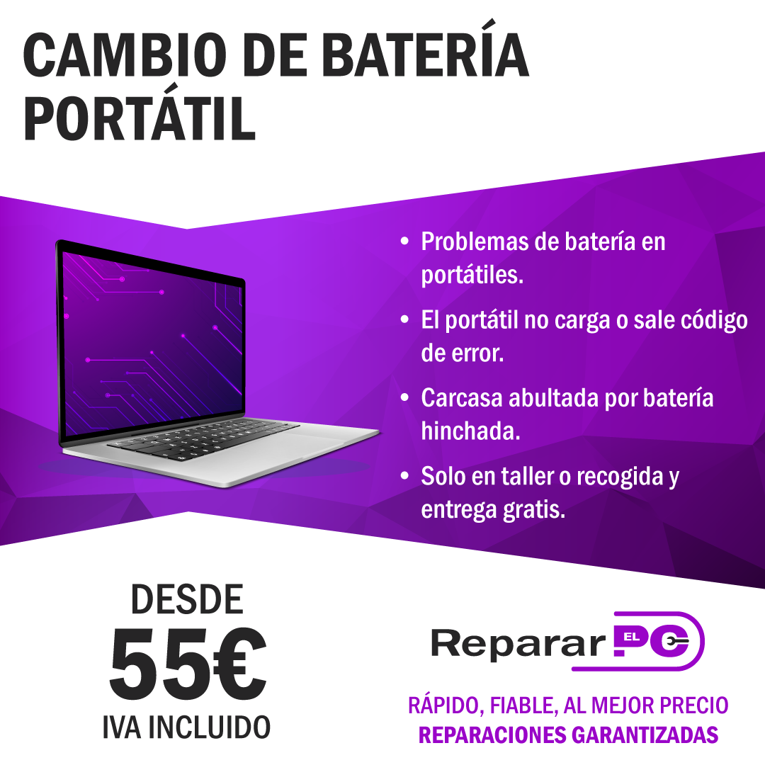 Cambio de batería en portátil