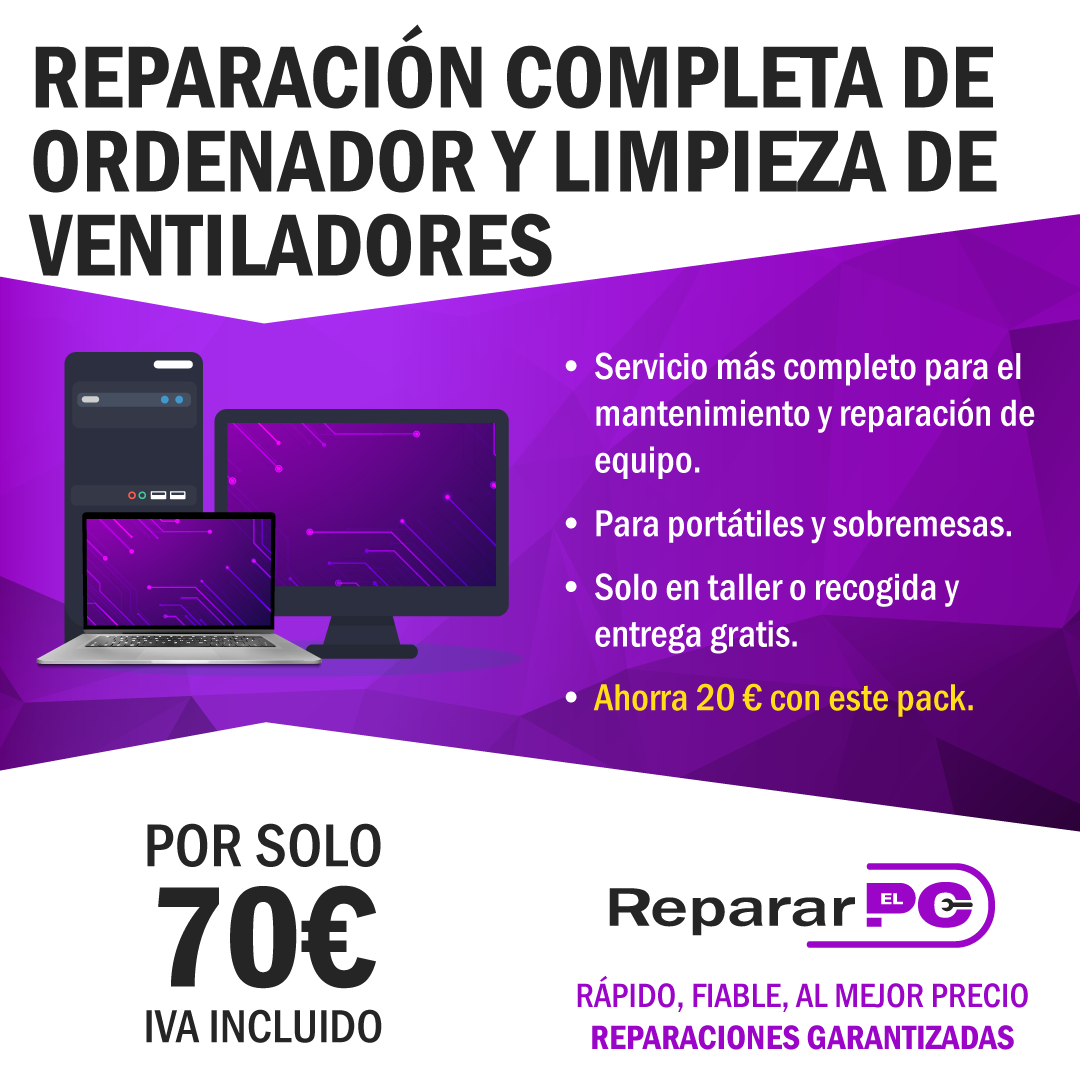 Formateo + Limpieza de ventiladores