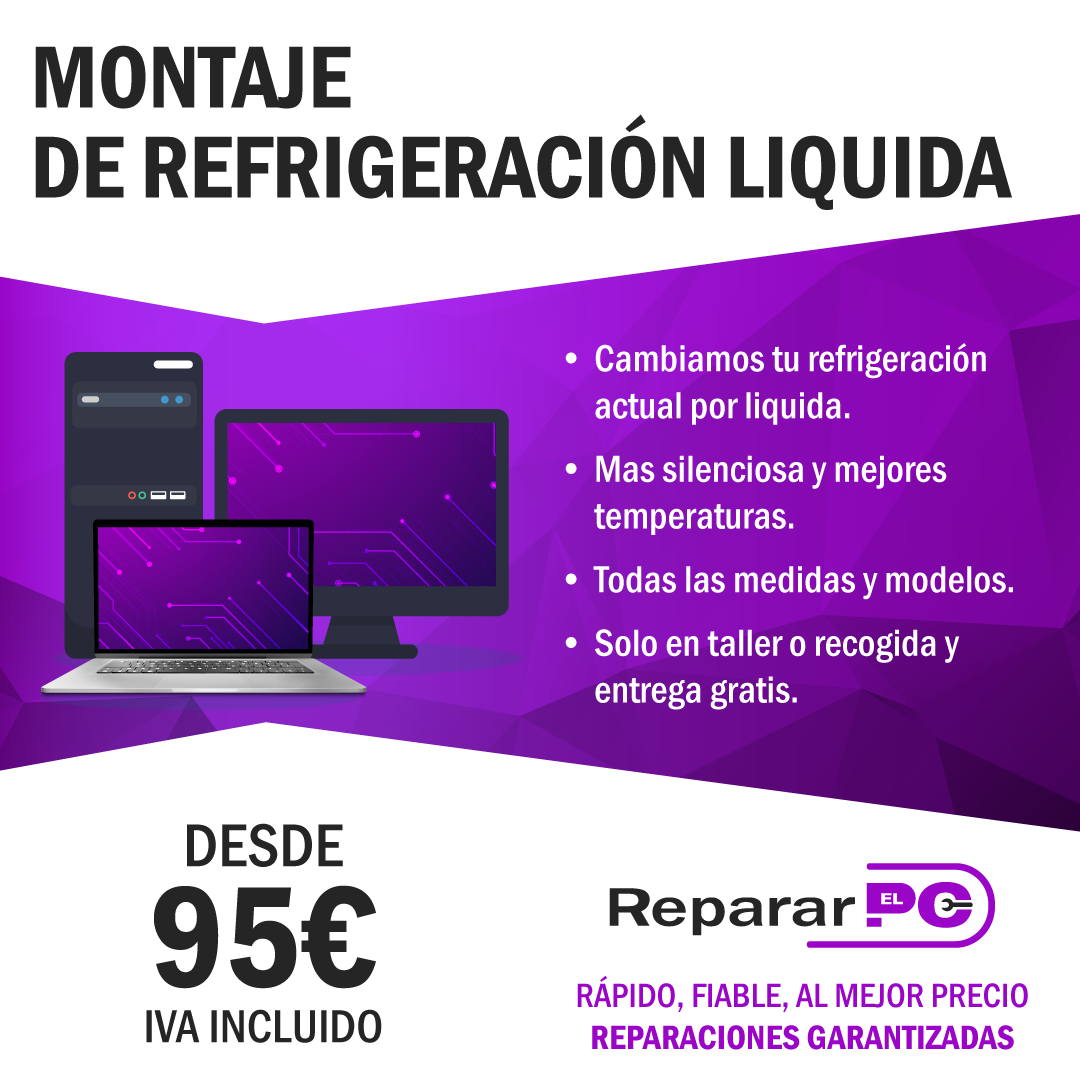 Montaje de refrigeración líquida